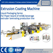 Machine de revêtement par extrusion de série d&#39;emballages liquides